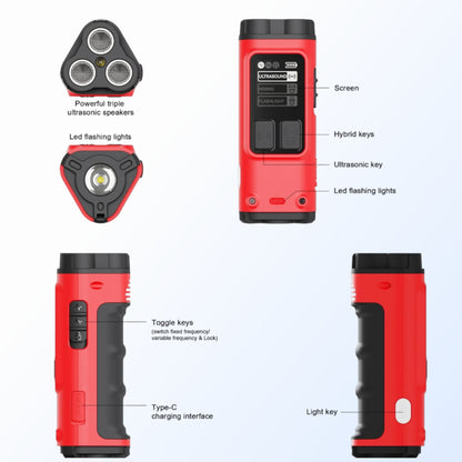 Dog Bark Deterrent Device, Rechargeable Anti-Barking Device for Indoor and Outdoor Use, Compact Bark Control Tool for Dogs, Safe and Humane Behavior Training