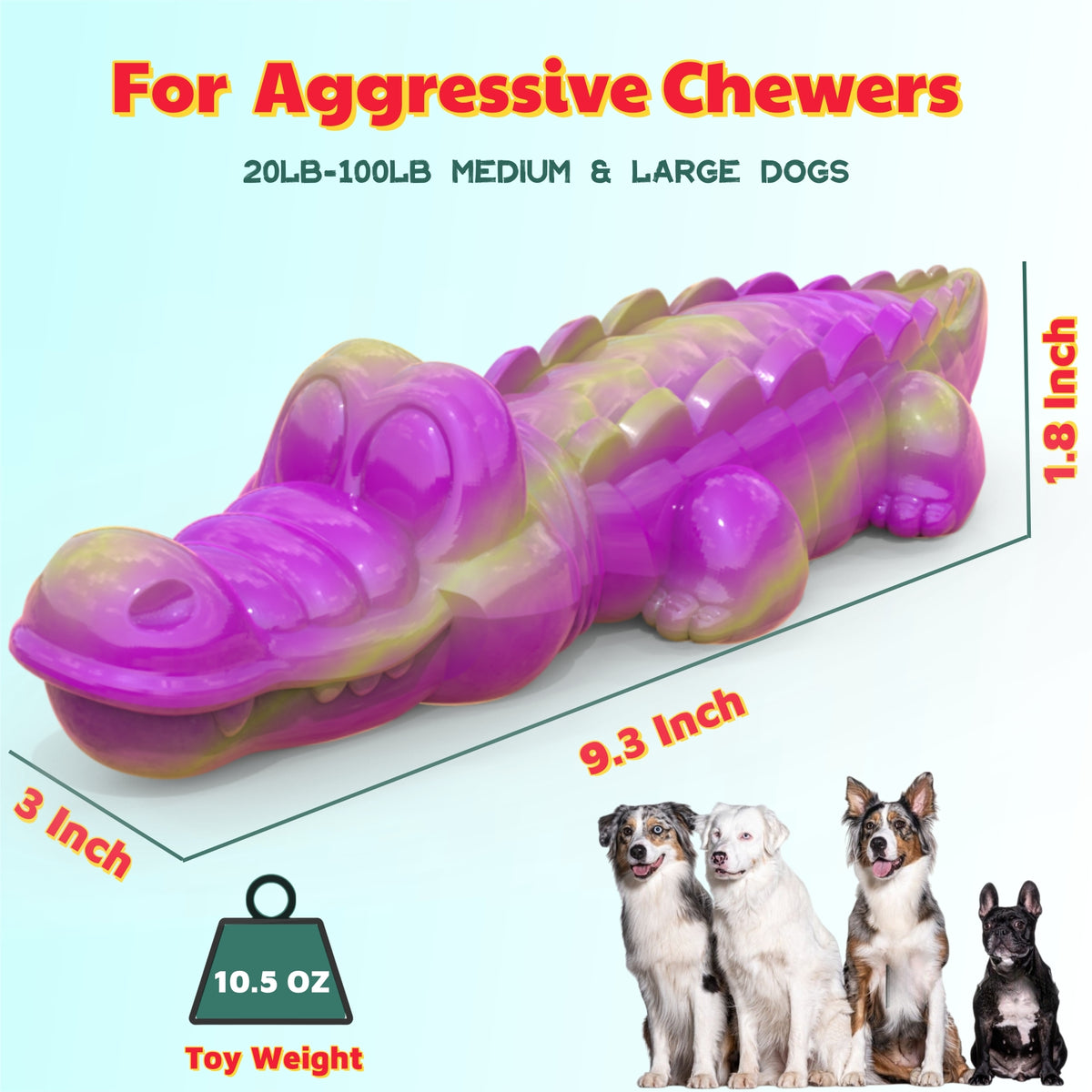 Dog Toys for Aggressive Chewers, Indestructible Nylon Dog Toys, Durable Interactive Dog Chewing Toys for Medium Large Dogs to Keep Them Busy