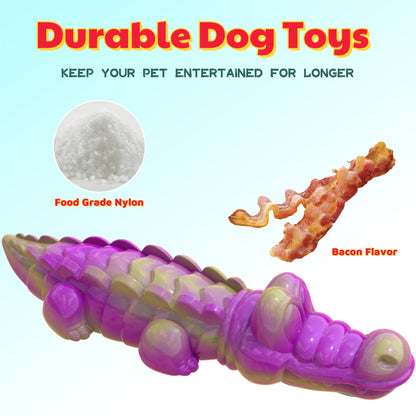 Dog Toys for Aggressive Chewers, Indestructible Nylon Dog Toys, Durable Interactive Dog Chewing Toys for Medium Large Dogs to Keep Them Busy