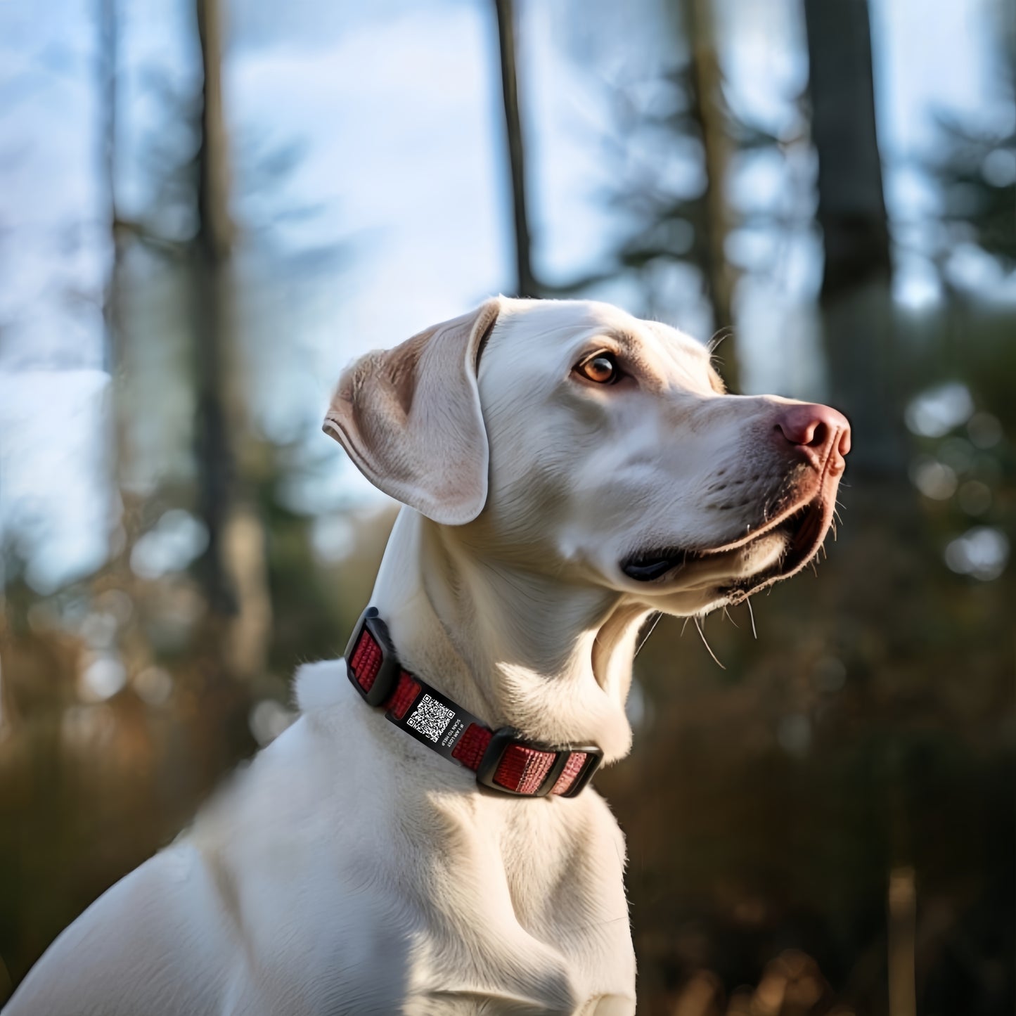 QR Code Smart Dog Tag for Collar with Online Customized Pet Profile & Location Alert – Stainless Steel Personalized Cat Name ID Tags