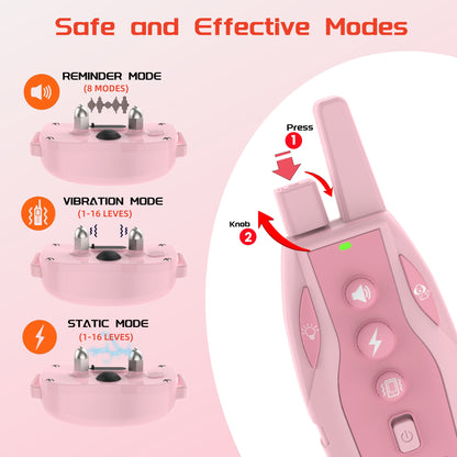 Dog Shock Collar 2 Dogs (10-120lbs) - 3 Correction Modes Dog Training Collar with Remote 3300Ft Control for Small Medium Large Dogs