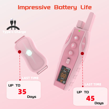 Dog Shock Collar 2 Dogs (10-120lbs) - 3 Correction Modes Dog Training Collar with Remote 3300Ft Control for Small Medium Large Dogs