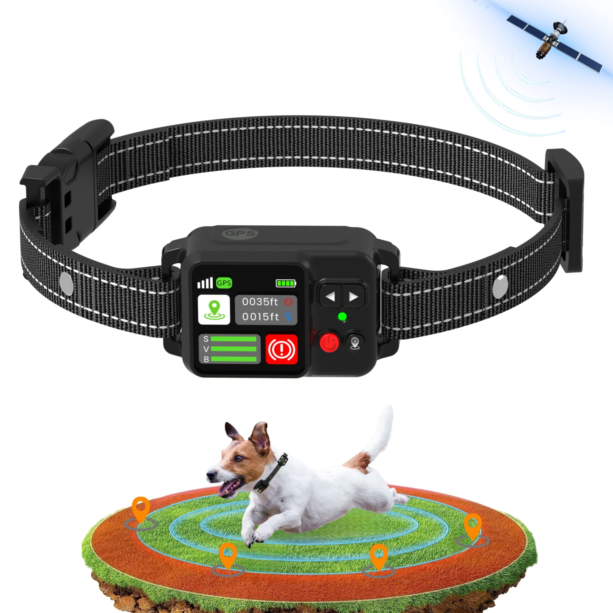 GPS Wireless Dog Fence System, Electric Fence for Dogs with Adjustable ...